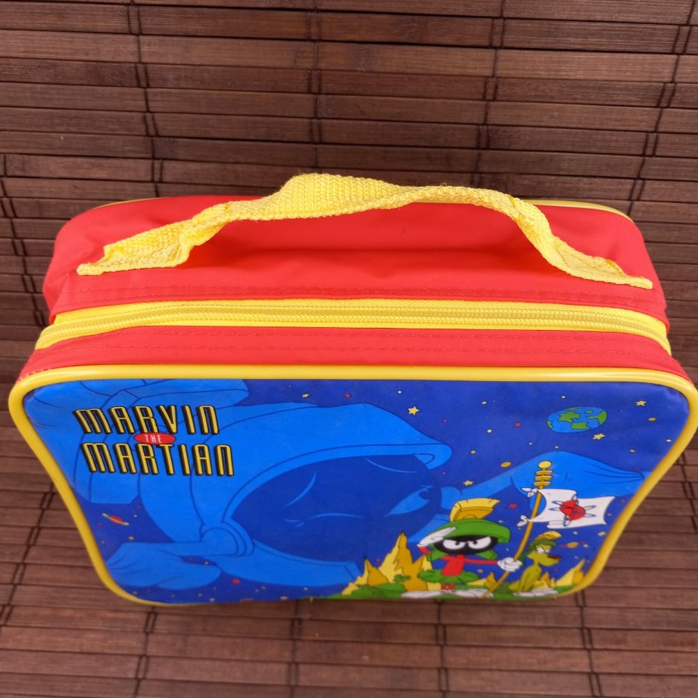 Marvin The Martian Nylon Lunchbox 1997 Thermos Brand - Picture 4 of 13
